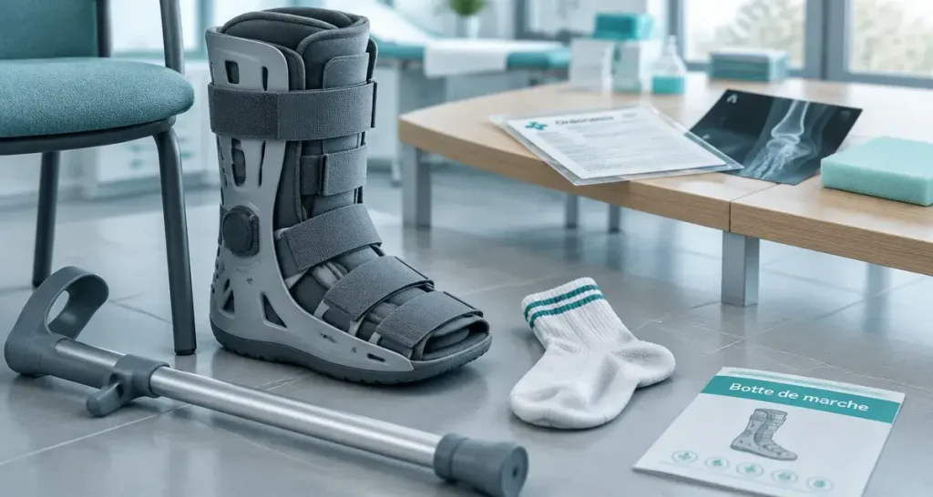 Combien de temps porter une botte de marche ? De 1 à 8 semaines selon la blessure