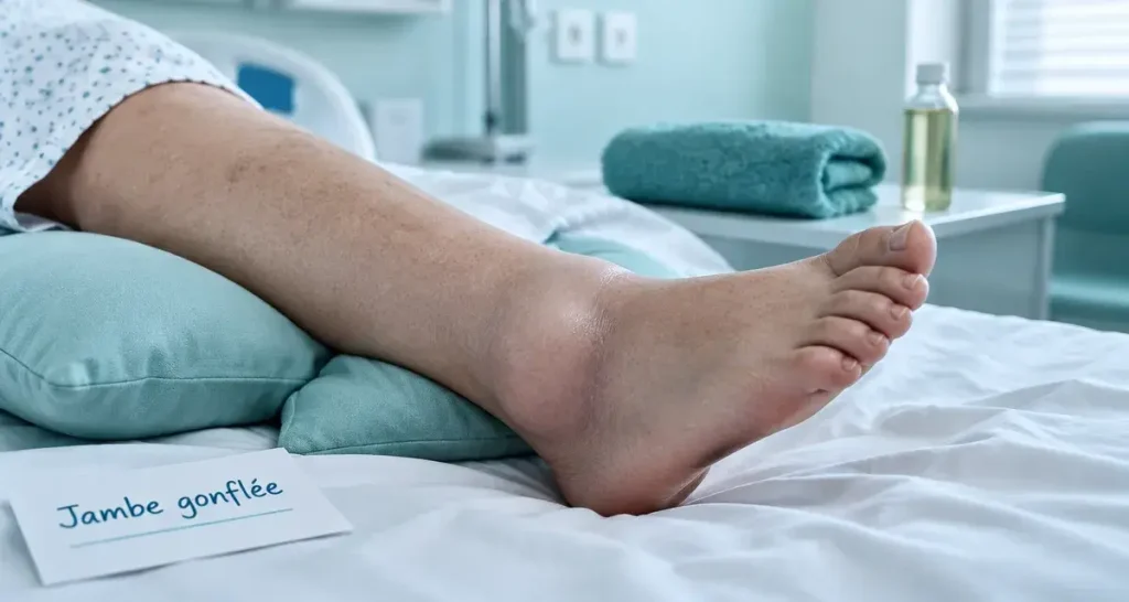Jambe gonflée : 4 gestes simples pour soulager et les signes qui imposent de consulter